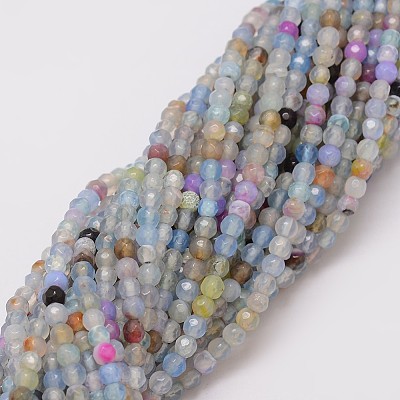 Natural Agate Bead Strands X-G-G882-4mm-C02-1