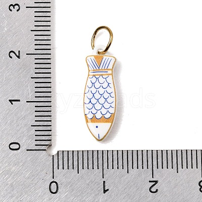 Printing 304 Stainless Steel Pendants LS-STAS-K304-13B-G-1