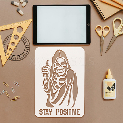 Plastic Hollow Out Drawing Painting Stencils Templates DIY-WH0396-854-1