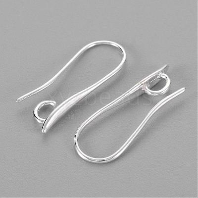 Brass Earring Hooks for Earring Designs X-KK-M142-02S-RS-1