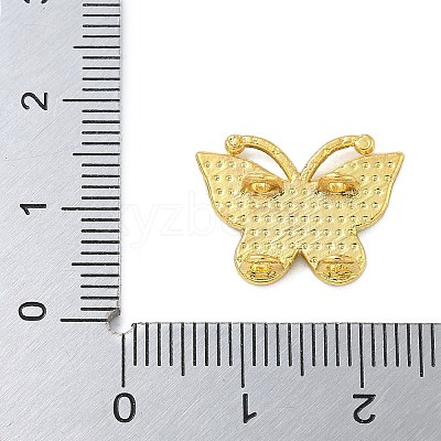 Rack Plating Brass Enamel Butterfly Connector Charms KK-A234-026G-1