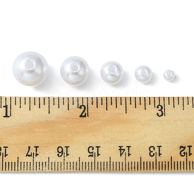 5 Style ABS Plastic Imitation Pearl Beads KY-FS0001-05-1