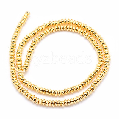 Electroplate Non-magnetic Synthetic Hematite Beads Strands G-L485-06B-G-1