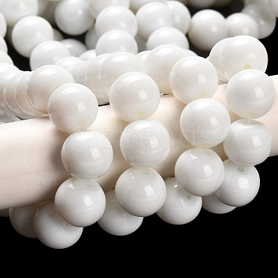 Painted Glass Bead Strands DGLA-S071-12mm-01-1