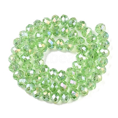 Electroplate Glass Beads Strands EGLA-A044-T8mm-B09-1