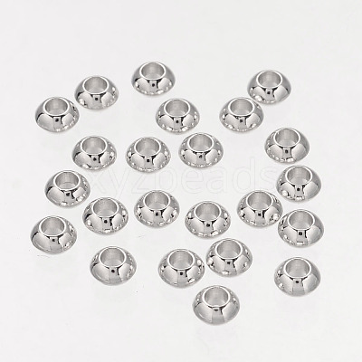 Rondelle Tibetan Silver Spacer Beads Y-AB937-NF-1
