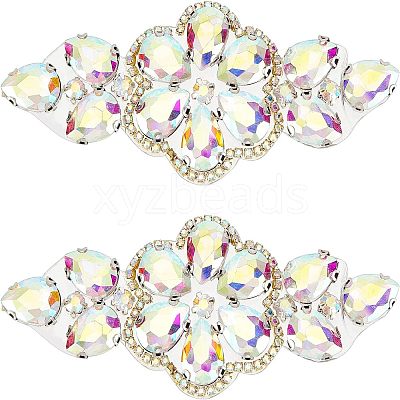 2Pcs Hotfix Rhinestone Ornament DIY-FG0003-33-1