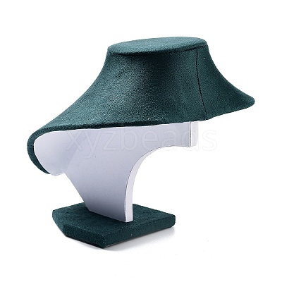 Bust Plastic Covered with Velvet Necklace Display Stands NDIS-L006-01C-1