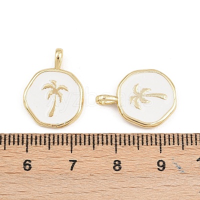 Brass Enamel Pendants X-KK-B157-15G-02-1