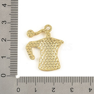 Blended Coffee Alloy Enamel Pendants ENAM-B038-01G-04-1