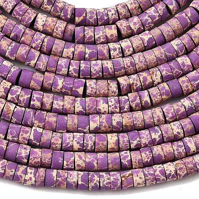 Dyed Synthetic Imperial Jasper Beads Strands G-Z089-A03-D-1
