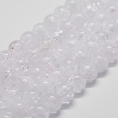 Natural Quartz Crystal Beads Strands G-G735-20-6mm-1