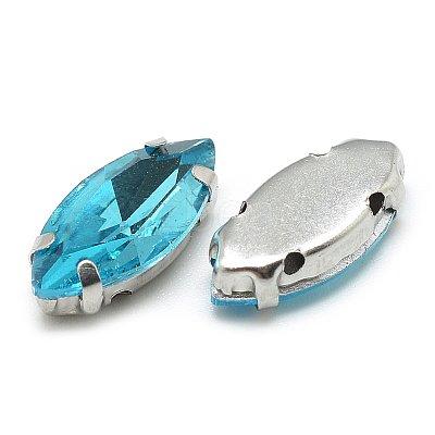 Sew on Rhinestone RGLA-T034-6x12mm-13-1