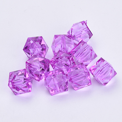 Transparent Acrylic Beads X-TACR-Q259-10mm-V48-1