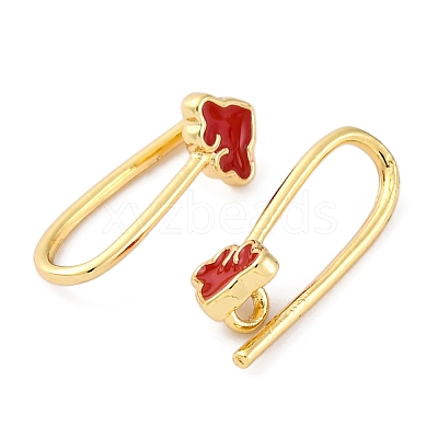 Brass Earring Hooks KK-A240-06G-1