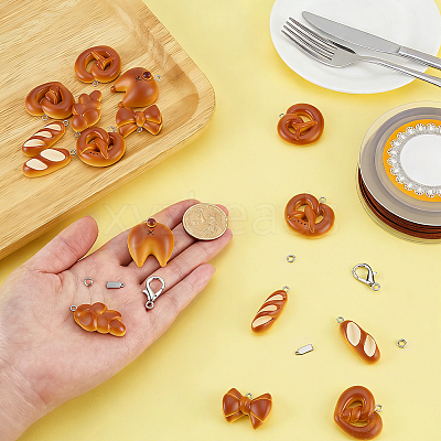 DIY Bread Keychain Kits DIY-PH0036-73-1