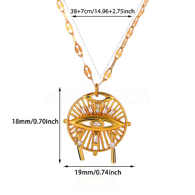 304 Stainless Steel Crystal Rhinestone Pendant Necklaces WG0BD1F-01-1