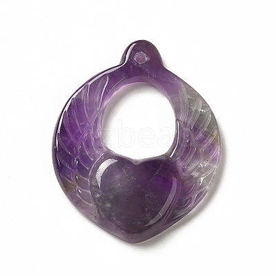 Natural Amethyst Pendants G-G997-H04-1
