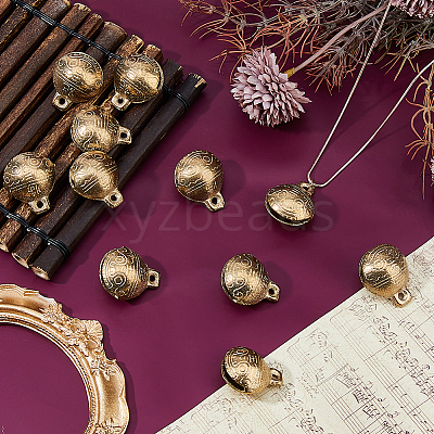 Brass Bell Pendants KKB-FH0001-01C-1