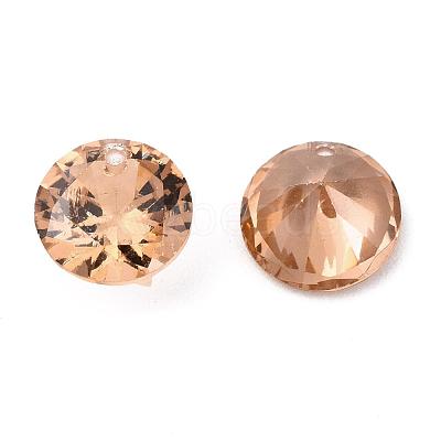 Cubic Zirconia Charms ZIRC-N033-B-06-1