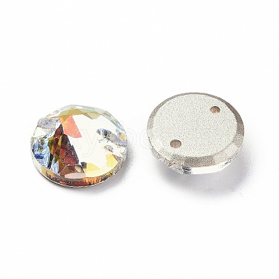 Flat Round Shape Sew on Rhinestone RGLA-C001-10B-1