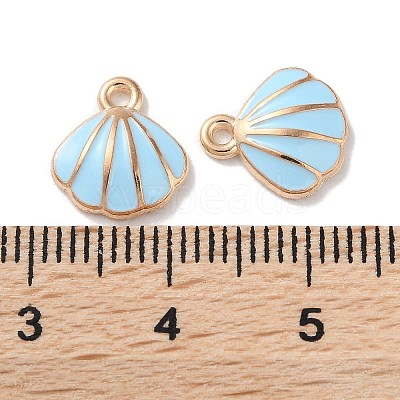 Alloy Enamel Pendants ENAM-O001-02D-G-1