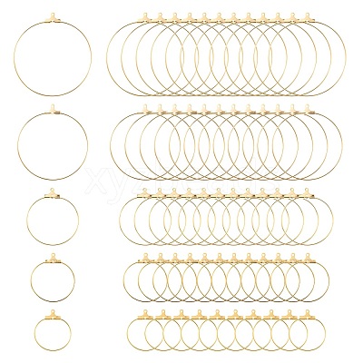 20Pcs 5 Size 304 Stainless Steel Pendants STAS-LS0001-12G-1