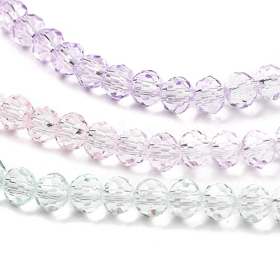 Transparent Painted Glass Beads Strands DGLA-A034-T4mm-A23-1
