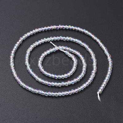 Electroplate Glass Beads Strands EGLA-K014-A-AB01-1