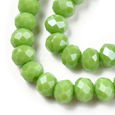 Electroplate Glass Beads Strands EGLA-A034-P3mm-A28-1