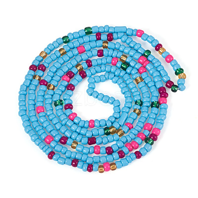 Resin Beads Bracelets BJEW-TAC0080-01B-1