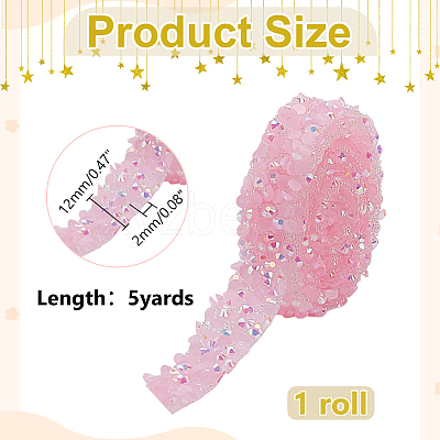 Glitter Resin Hotfix Rhinestone DIY-WH0622-417B-1