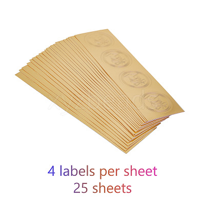 Self Adhesive Gold Foil Embossed Stickers DIY-WH0211-060-1