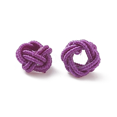 100Pcs Nylon Cord Woven Beads NWIR-XCP0001-12-1