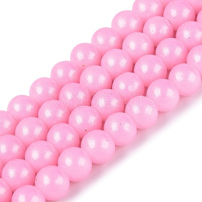 Baking Paint Glass Pearl Beads Strands DGLA-ZX001-05A-10-1