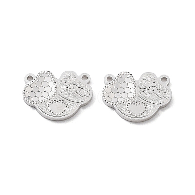 Rhodium Plated 925 Sterling Silver Charms STER-C003-10P-1