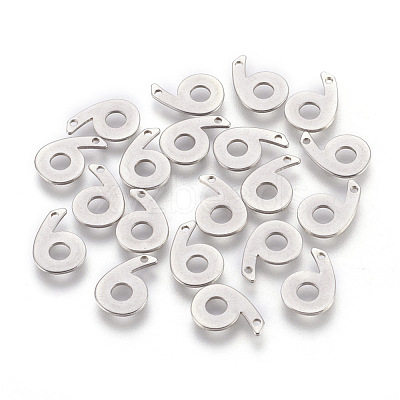 Tarnish Resistant 201 Stainless Steel Charms STAS-F175-01P-6-1