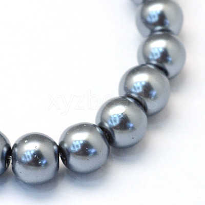 Baking Paint Glass Pearl Bead Strands X-HY-Q003-3mm-12-1