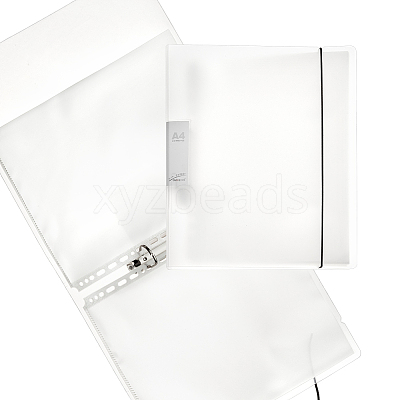 A4 PVC Loose Leaf Binder Postcard Phote Album with 50 Pockets Transparent Sleeve Protectors DIY-WH0028-44B-1