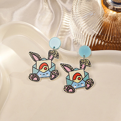 Easter Acrylic Dangle Stud Earrings FS-WG1C5A1-04-1
