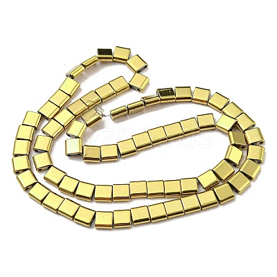 Electroplated Non-magnetic Synthetic Hematite Beads Strands G-C106-A02-16-1