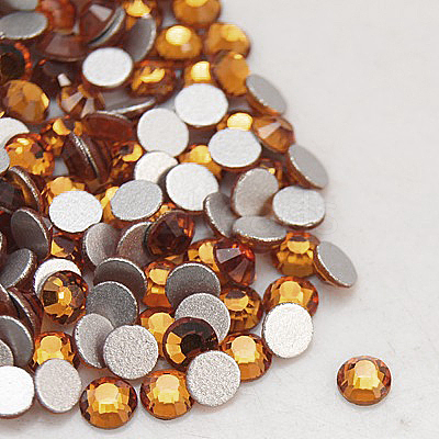 Glass Flat Back Rhinestone RGLA-C002-SS16-203-1