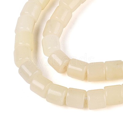 Natural White African Opal Beads Strands G-T141-85B-01-1