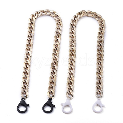 Personalized CCB Plastic Curb Chain Necklaces NJEW-JN02881-1