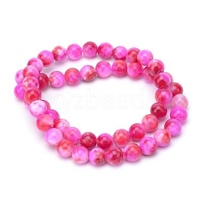 Natural Dyed Persian Jade Gemstone Bead Strands G-R271-6mm-XP07-1