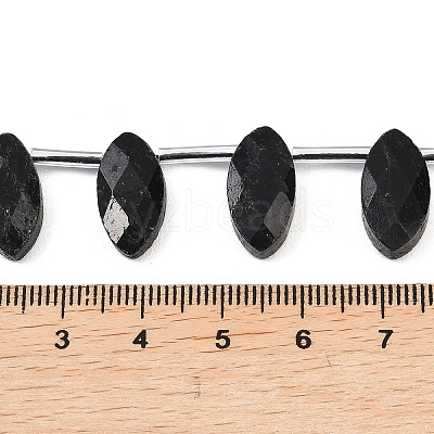 Natural Black Tourmaline Beads Strands G-P607-A03-01-1