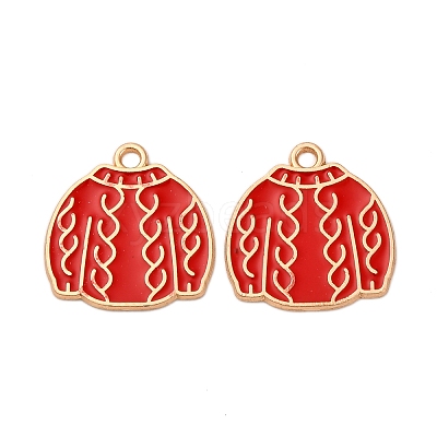 Christmas Alloy Enamel Pendants ENAM-K080-01K-G-1