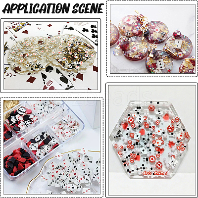 Handmade Polymer Clay Cabochons CLAY-SC0002-99A-1
