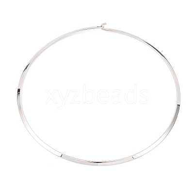 4MM 201 Stainless Steel Wire Choker Necklaces NJEW-Z098-06P-1