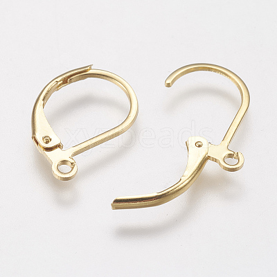 304 Stainless Steel Leverback Earring Findings X-STAS-F141-03G-1